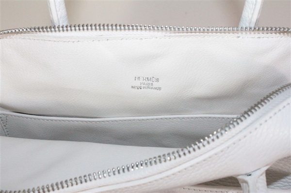 High Quality Replica Hermes Bolide Togo Leather Tote Bag White 1923